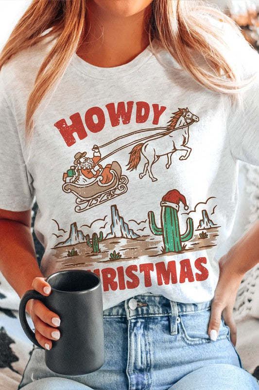 HOWDY CHRISTMAS GRAPHIC TEE