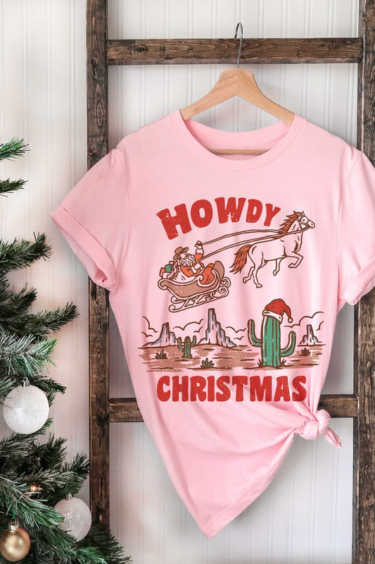 HOWDY CHRISTMAS GRAPHIC TEE