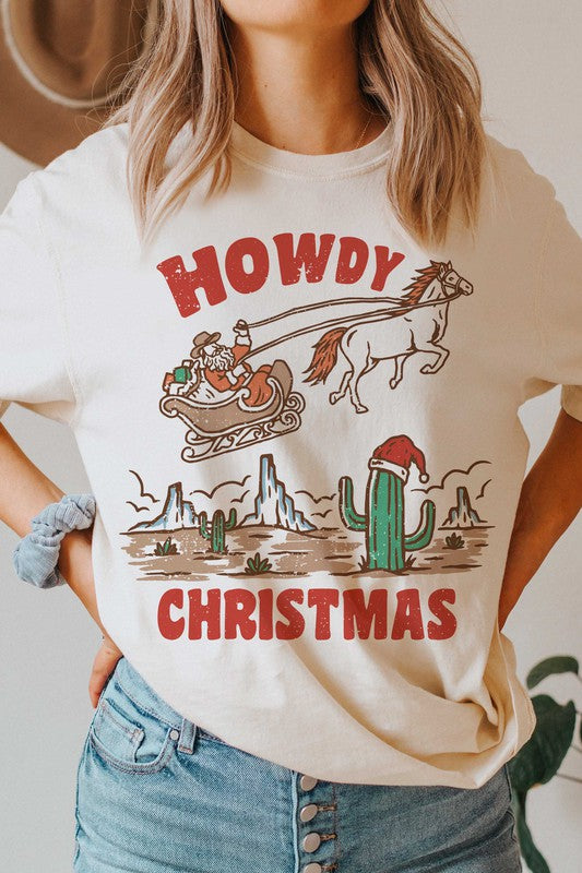 HOWDY CHRISTMAS GRAPHIC TEE