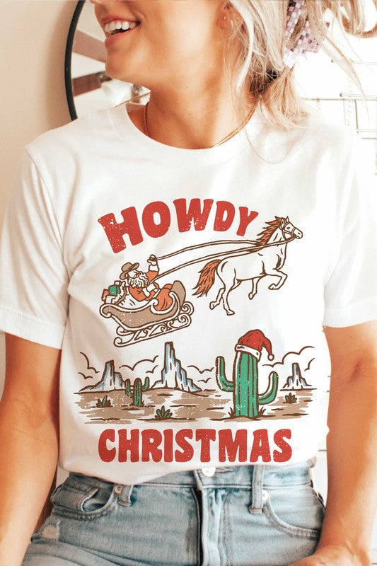 HOWDY CHRISTMAS GRAPHIC TEE