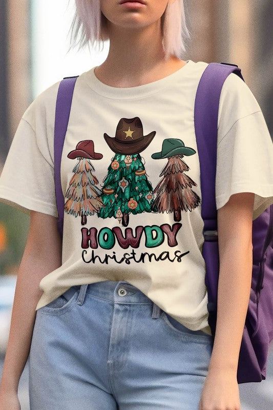 Howdy Christmas Tree Graphic Tee