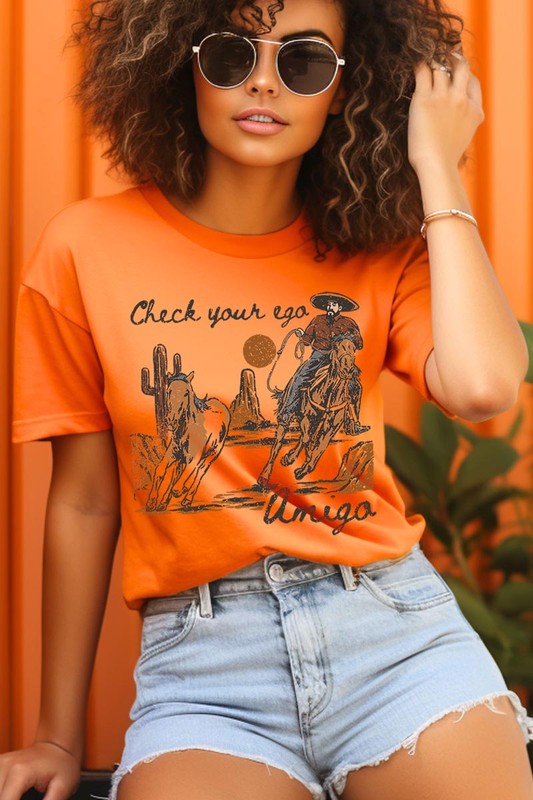 Ego Amigo Cowboy Western Graphic T Shirts