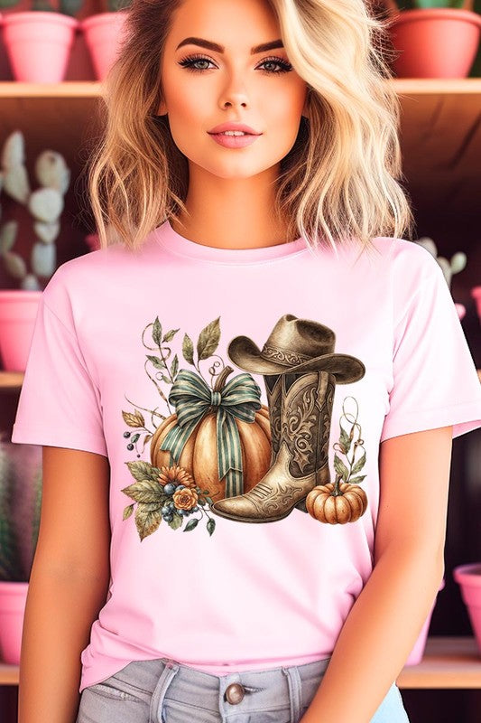 Howdy Pumpkin Western Fall Graphic Tee