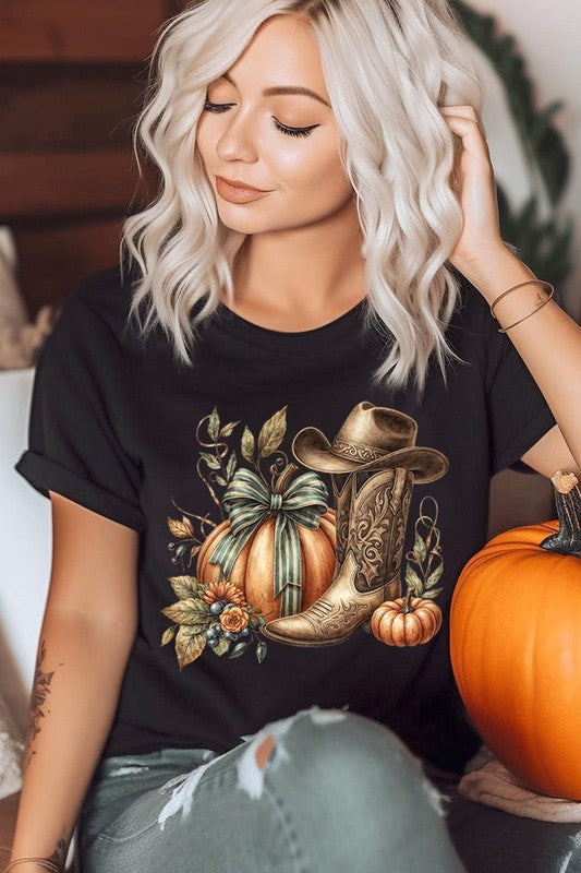 Howdy Pumpkin Western Fall Graphic Tee