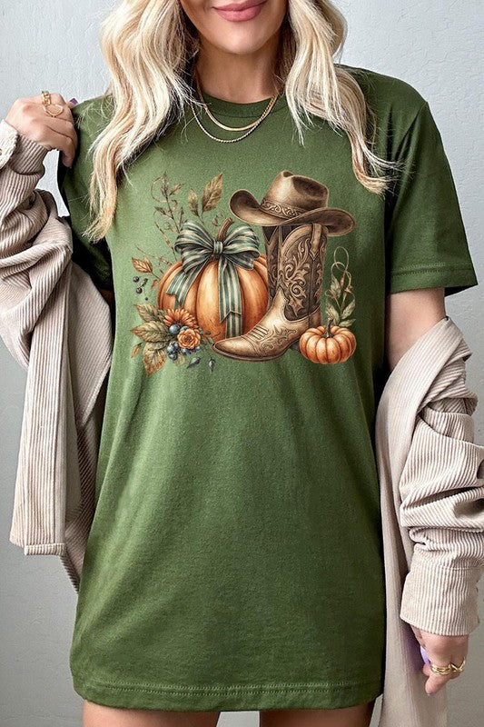 Howdy Pumpkin Western Fall Graphic Tee