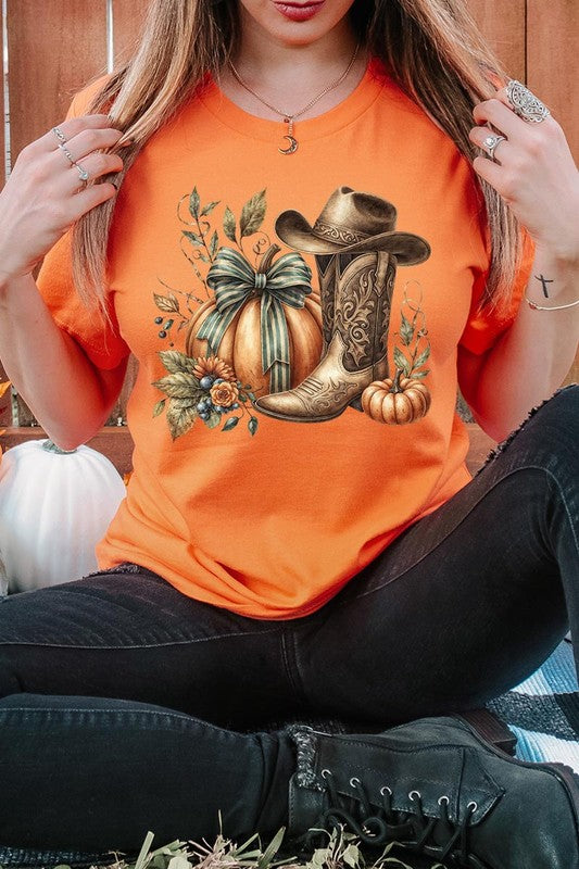 Howdy Pumpkin Western Fall Graphic Tee