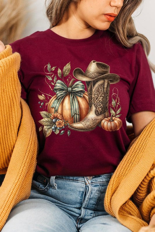 Howdy Pumpkin Western Fall Graphic Tee