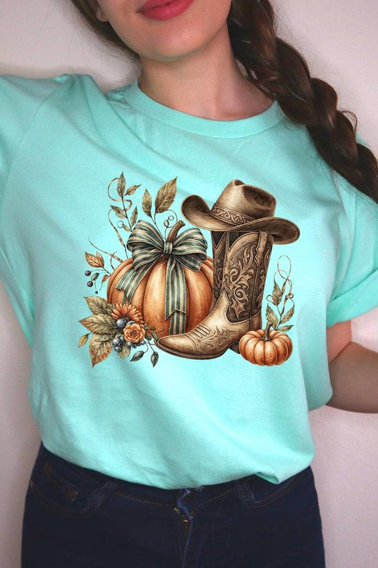 Howdy Pumpkin Western Fall Graphic Tee