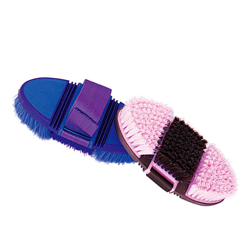 Tuffrider Flex Brush: Pink/Black / Standard