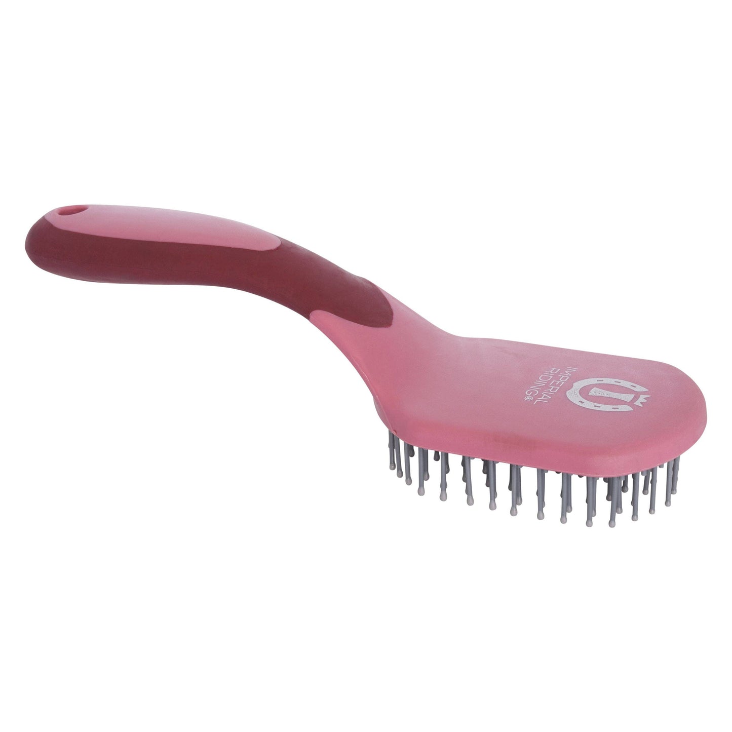 Imperial Riding Mane and tail brush IRHBoomerang: Rose-Bordeaux-Silver / 1SIZE