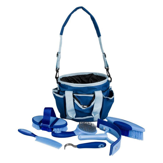 TuffRider Tote Bag w/ Grooming Set: Light Blue